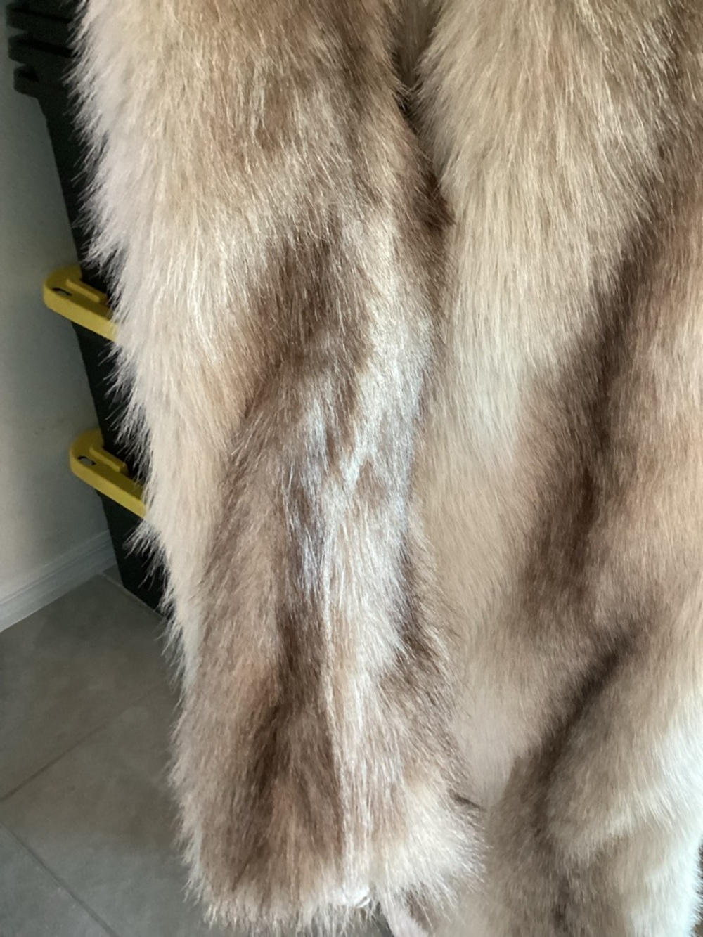 Noble Relish Faux Fur Coat S Multicolor Long Plush Jacket NWT Luxury - Picture 2 of 8